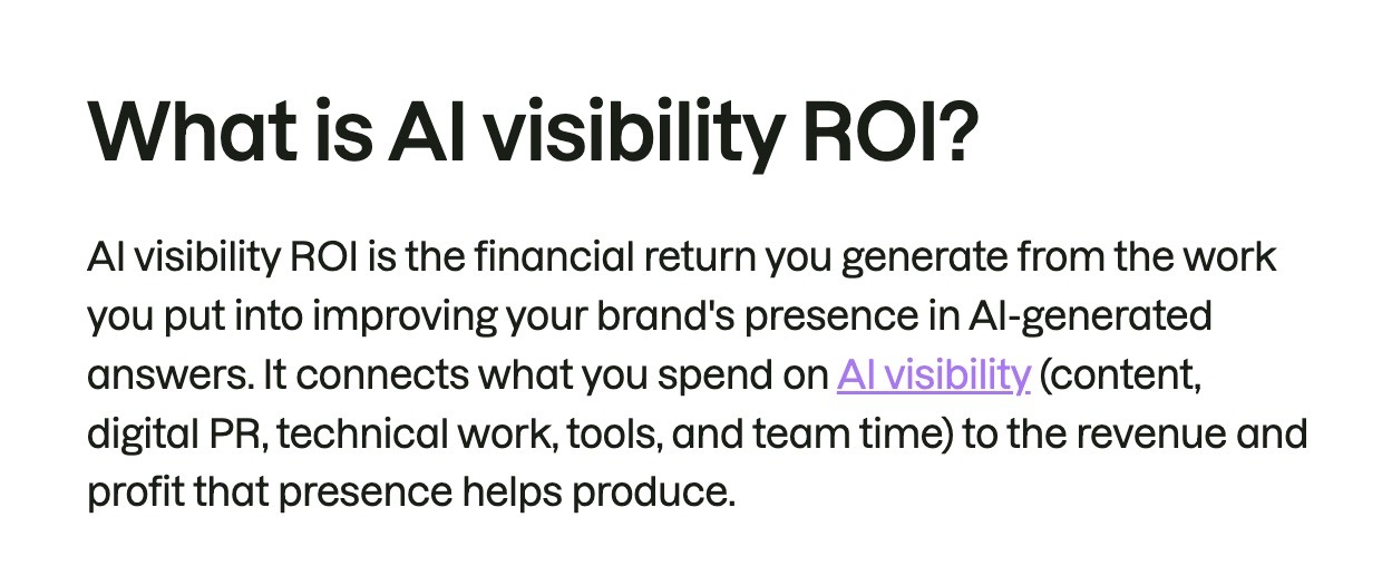 BLUF technique on a blog post by Semrush with a question as a heading answered directly in the paragraph that follows.